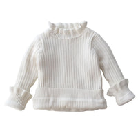 Load image into Gallery viewer, Baby Kid Girls Solid Color Crochet Sweaters Wholesale 220328164
