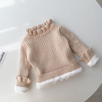 Load image into Gallery viewer, Baby Kid Girls Solid Color Crochet Sweaters Wholesale 220328164
