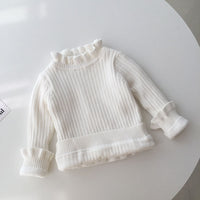 Load image into Gallery viewer, Baby Kid Girls Solid Color Crochet Sweaters Wholesale 220328164
