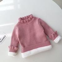Load image into Gallery viewer, Baby Kid Girls Solid Color Crochet Sweaters Wholesale 220328164
