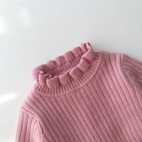 Load image into Gallery viewer, Baby Kid Girls Solid Color Crochet Sweaters Wholesale 220328164
