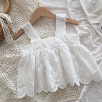 Load image into Gallery viewer, Baby Kid Girls Solid Color Lace Tank Tops Wholesale 220328169
