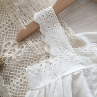 Load image into Gallery viewer, Baby Kid Girls Solid Color Lace Tank Tops Wholesale 220328169
