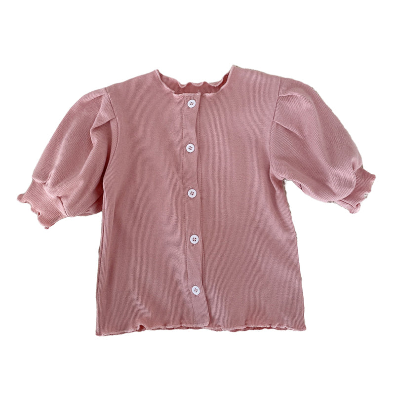 Baby Kid Girls Solid Color T-Shirts Wholesale 220328208