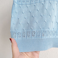 Load image into Gallery viewer, Baby Kid Girls Solid Color Bow Embroidered T-Shirts Knitwear Wholesale 220328214
