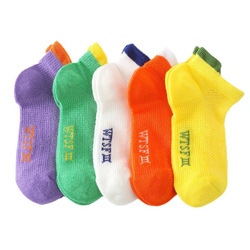 Baby Kid Unisex Solid Color Letters Accessories Socks Wholesale 220328235