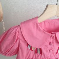 Load image into Gallery viewer, Baby Kid Girls Bow Embroidered Dresses Wholesale 220328336
