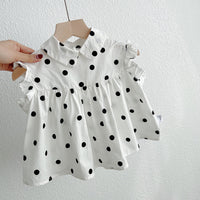 Load image into Gallery viewer, Baby Kid Girls Polka dots Print Tops Wholesale 220328403
