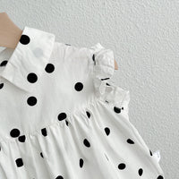 Load image into Gallery viewer, Baby Kid Girls Polka dots Print Tops Wholesale 220328403
