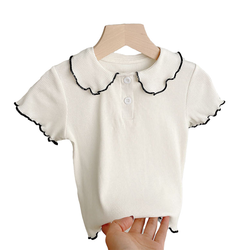 Baby Kid Girls Color-blocking Tops Wholesale 220328427