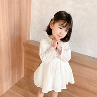 Load image into Gallery viewer, Baby Kid Girls Solid Color Lace Dresses Wholesale 22032850
