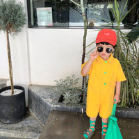 Load image into Gallery viewer, Baby Kid Unisex Solid Color Jumpsuits Wholesale 22032879
