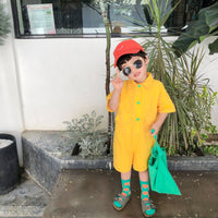 Load image into Gallery viewer, Baby Kid Unisex Solid Color Jumpsuits Wholesale 22032879
