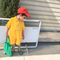 Load image into Gallery viewer, Baby Kid Unisex Solid Color Jumpsuits Wholesale 22032879
