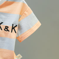 Load image into Gallery viewer, 2 Pieces Set Baby Kid Boys Color-blocking Embroidered T-Shirts And Letters Shorts Wholesale 22032882
