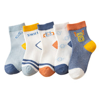 Load image into Gallery viewer, Baby Kid Unisex Striped Letters Cartoon Print Accessories Socks Wholesale 22032894
