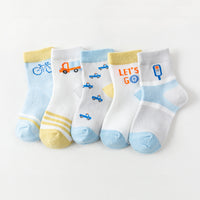 Load image into Gallery viewer, Baby Kid Unisex Striped Letters Cartoon Print Accessories Socks Wholesale 22032894
