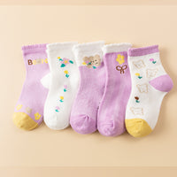 Load image into Gallery viewer, Baby Kid Unisex Striped Letters Cartoon Print Accessories Socks Wholesale 22032894

