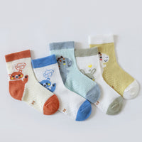 Load image into Gallery viewer, Baby Kid Unisex Striped Letters Cartoon Print Accessories Socks Wholesale 22032894
