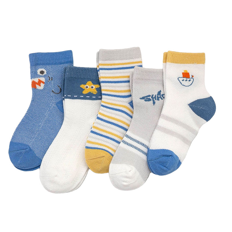 Baby Kid Unisex Striped Letters Cartoon Print Accessories Socks Wholesale 22032895