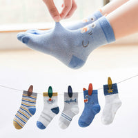 Load image into Gallery viewer, Baby Kid Unisex Striped Letters Cartoon Print Accessories Socks Wholesale 22032895
