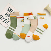 Load image into Gallery viewer, Baby Kid Unisex Striped Letters Cartoon Print Accessories Socks Wholesale 22032895

