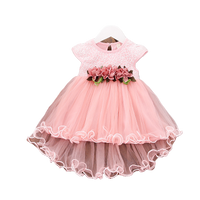 Load image into Gallery viewer, Baby Girls Flower Print Dresses Wholesale 22033005
