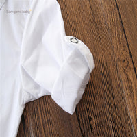 Load image into Gallery viewer, 3 Pieces Set Baby Kid Boys Solid Color Vests Waistcoats Bow Shirts And Trousers Wholesale 22033010
