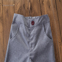 Load image into Gallery viewer, 3 Pieces Set Baby Kid Boys Solid Color Vests Waistcoats Bow Shirts And Trousers Wholesale 22033010
