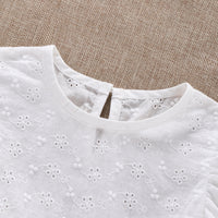 Load image into Gallery viewer, Baby Girls Solid Color Flower Lace Rompers Wholesale 220330117
