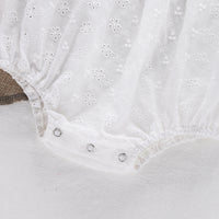 Load image into Gallery viewer, Baby Girls Solid Color Flower Lace Rompers Wholesale 220330117
