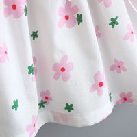 Load image into Gallery viewer, Baby Kid Girls Flower Cartoon Print Dresses And Hats Wholesale 220330120
