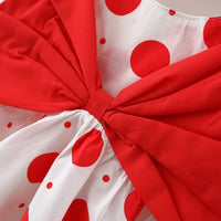 Load image into Gallery viewer, Baby Kid Girls Polka dots Bow Dresses And Hats Wholesale 220330128
