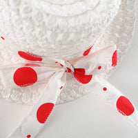 Load image into Gallery viewer, Baby Kid Girls Polka dots Bow Dresses And Hats Wholesale 220330128
