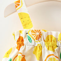 Load image into Gallery viewer, 2 Pieces Set Baby Kid Girls Fruit Tank Tops And Shorts Wholesale 22033014
