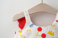 Load image into Gallery viewer, Baby Kid Girls Flower Polka dots Cartoon Print Dresses And Hats Wholesale 220330140
