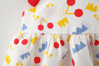 Load image into Gallery viewer, Baby Kid Girls Flower Polka dots Cartoon Print Dresses And Hats Wholesale 220330140
