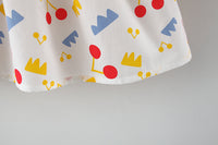 Load image into Gallery viewer, Baby Kid Girls Flower Polka dots Cartoon Print Dresses And Hats Wholesale 220330140
