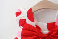 Load image into Gallery viewer, Baby Kid Girls Polka dots Bow Print Dresses And Hats Wholesale 220330143
