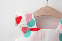 Load image into Gallery viewer, Baby Kid Girls Polka dots Bow Print Dresses And Hats Wholesale 220330143
