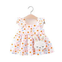 Load image into Gallery viewer, Baby Girls Love heart Polka dots Print Dresses Wholesale 220330152
