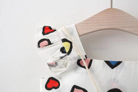 Load image into Gallery viewer, Baby Girls Love heart Polka dots Print Dresses Wholesale 220330152
