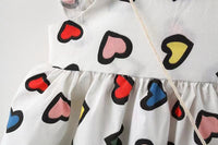 Load image into Gallery viewer, Baby Girls Love heart Polka dots Print Dresses Wholesale 220330152
