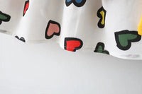 Load image into Gallery viewer, Baby Girls Love heart Polka dots Print Dresses Wholesale 220330152
