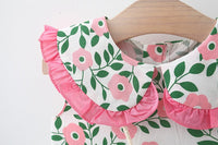 Load image into Gallery viewer, Baby Girls Flower Bow Print Dresses Bag Wholesale 220330156
