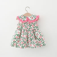 Load image into Gallery viewer, Baby Girls Flower Bow Print Dresses Bag Wholesale 220330156

