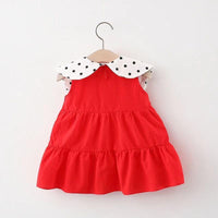 Load image into Gallery viewer, Baby Girls Polka dots Bow Print Dresses And Bag Wholesale 220330159
