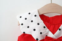 Load image into Gallery viewer, Baby Girls Polka dots Bow Print Dresses And Bag Wholesale 220330159
