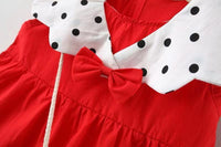 Load image into Gallery viewer, Baby Girls Polka dots Bow Print Dresses And Bag Wholesale 220330159
