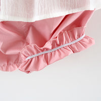 Load image into Gallery viewer, 2 Pieces Set Baby Kid Girls Bow Dresses And Solid Color Shorts Wholesale 22033016
